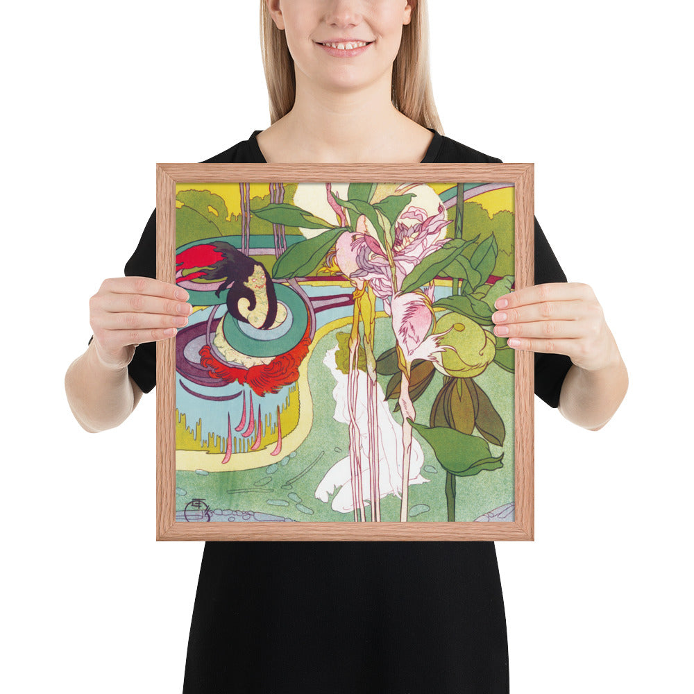 Woman Gets Vision in a Garden by Georges de Feure