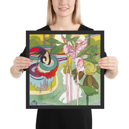 Woman Gets Vision in a Garden by Georges de Feure