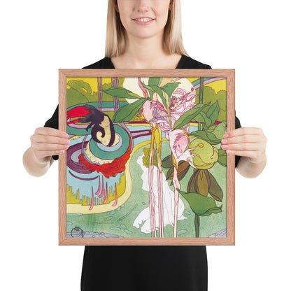 Woman Gets Vision in a Garden by Georges de Feure