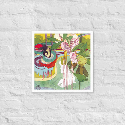 Woman Gets Vision in a Garden by Georges de Feure