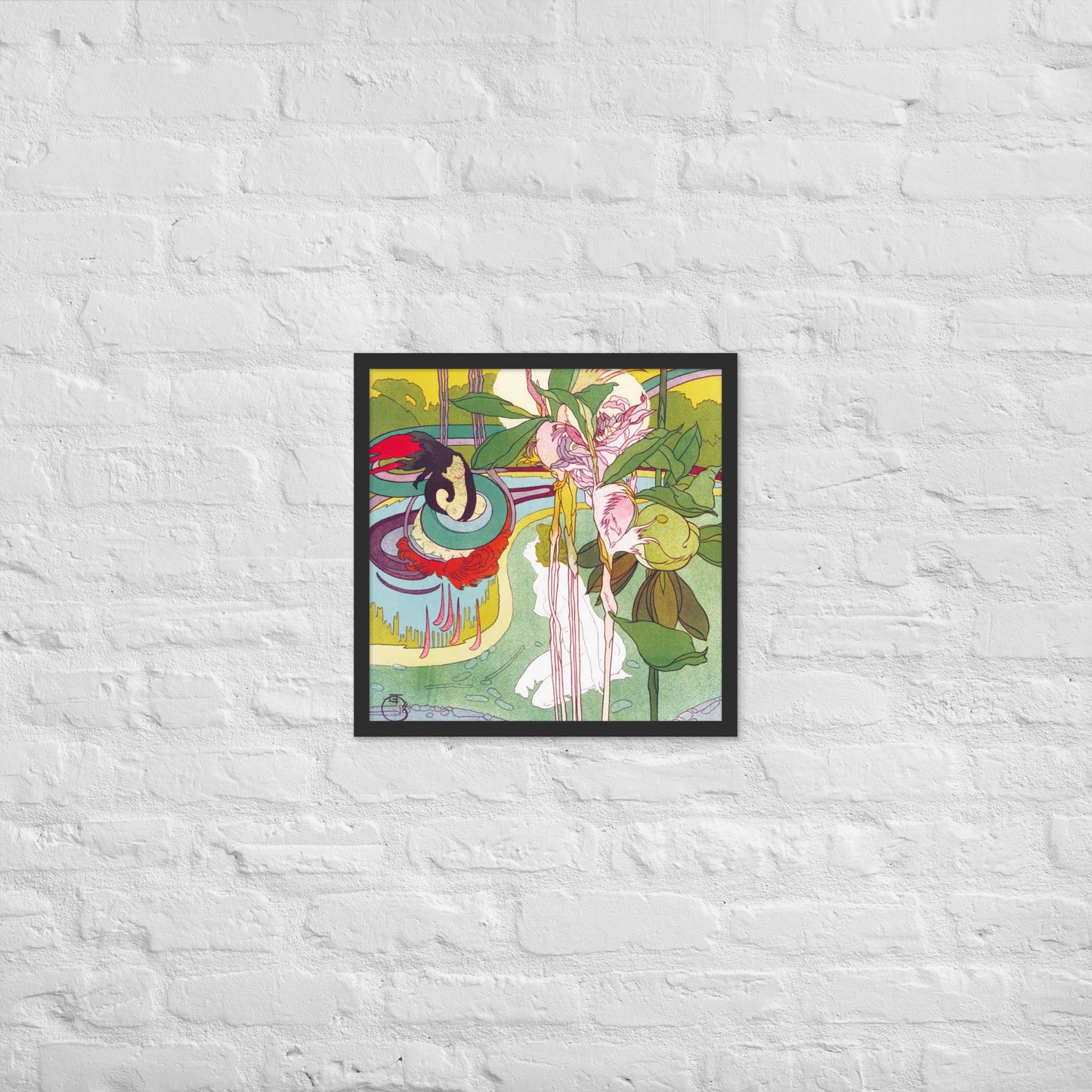 Woman Gets Vision in a Garden by Georges de Feure