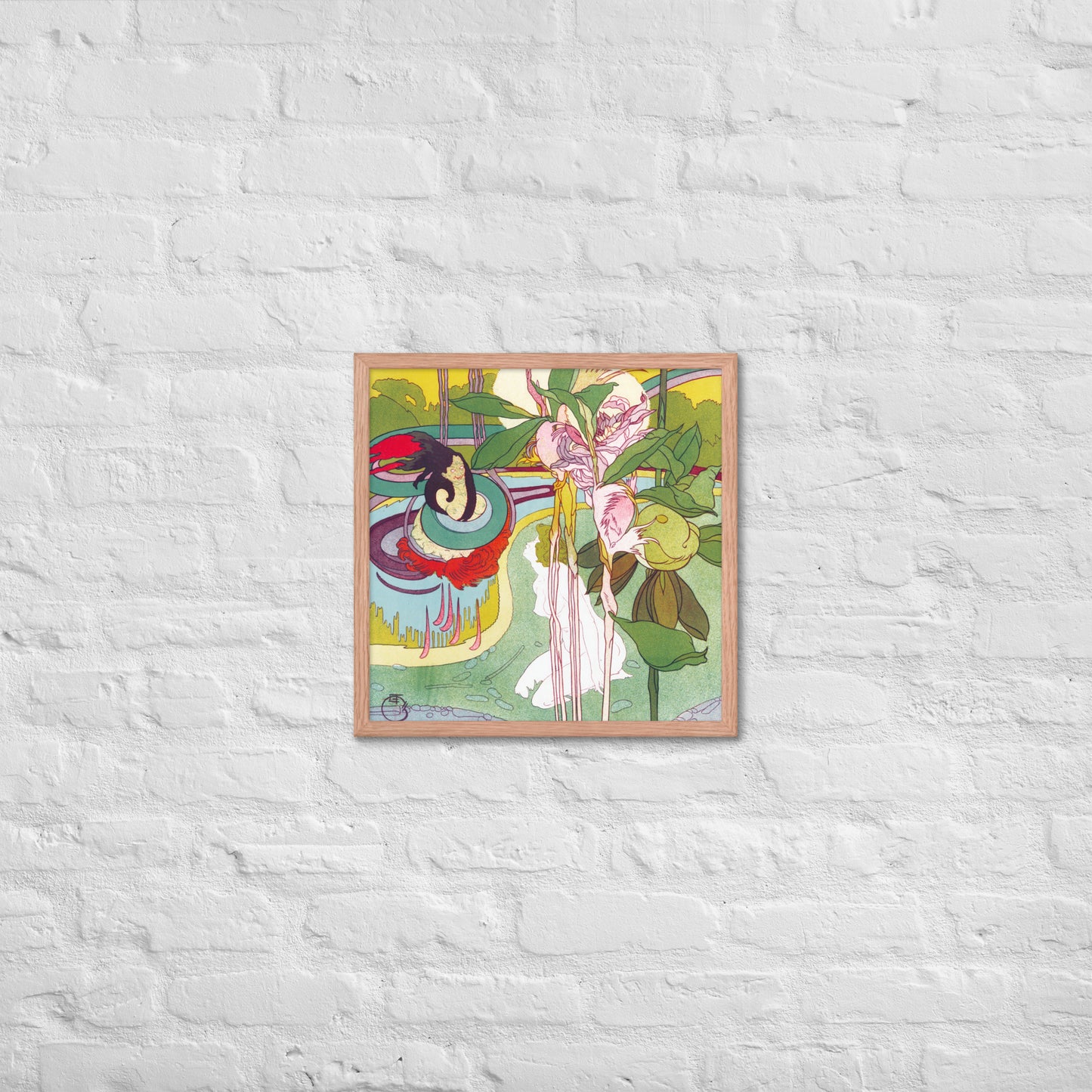 Woman Gets Vision in a Garden by Georges de Feure