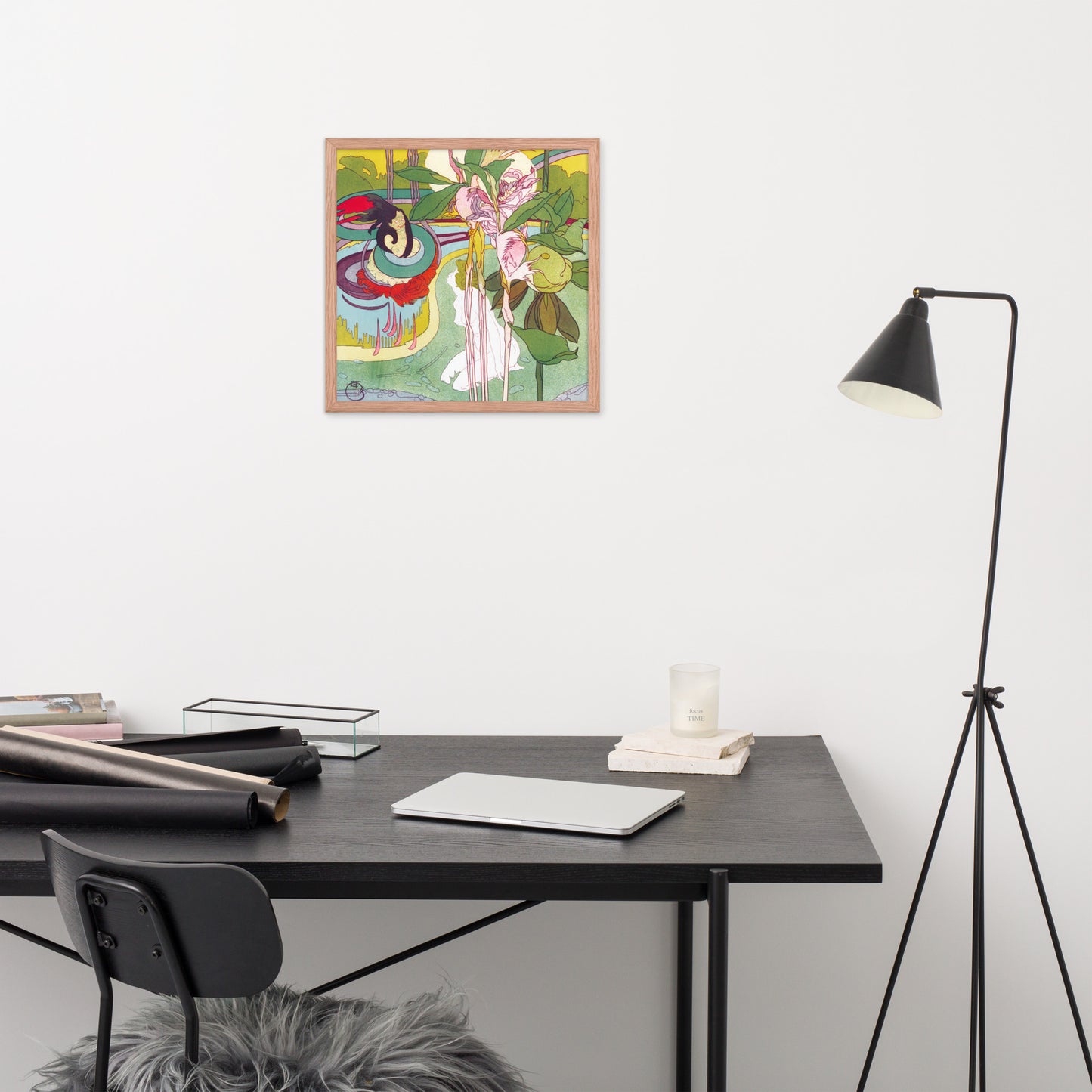 Woman Gets Vision in a Garden by Georges de Feure