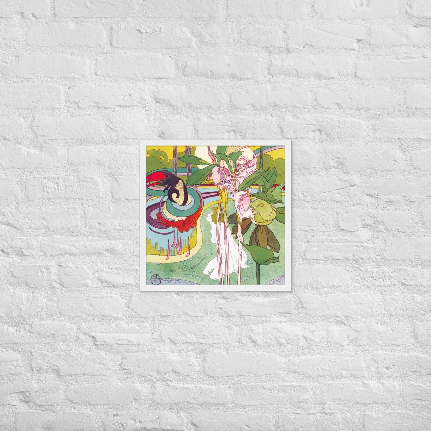 Woman Gets Vision in a Garden by Georges de Feure