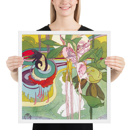 Woman Gets Vision in a Garden by Georges de Feure