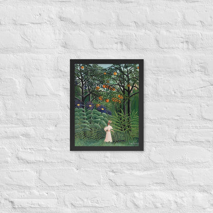 Woman Walking in an Exotic Forest by Henri Rousseau