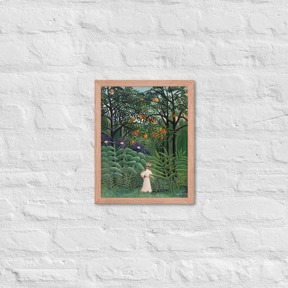 Woman Walking in an Exotic Forest by Henri Rousseau