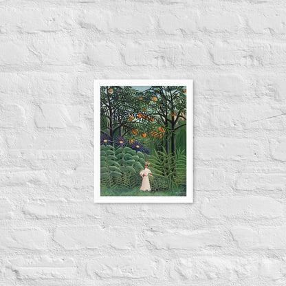 Woman Walking in an Exotic Forest by Henri Rousseau