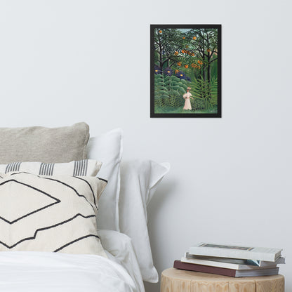 Woman Walking in an Exotic Forest by Henri Rousseau