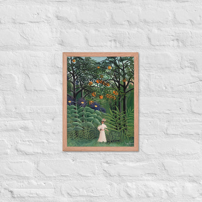 Woman Walking in an Exotic Forest by Henri Rousseau