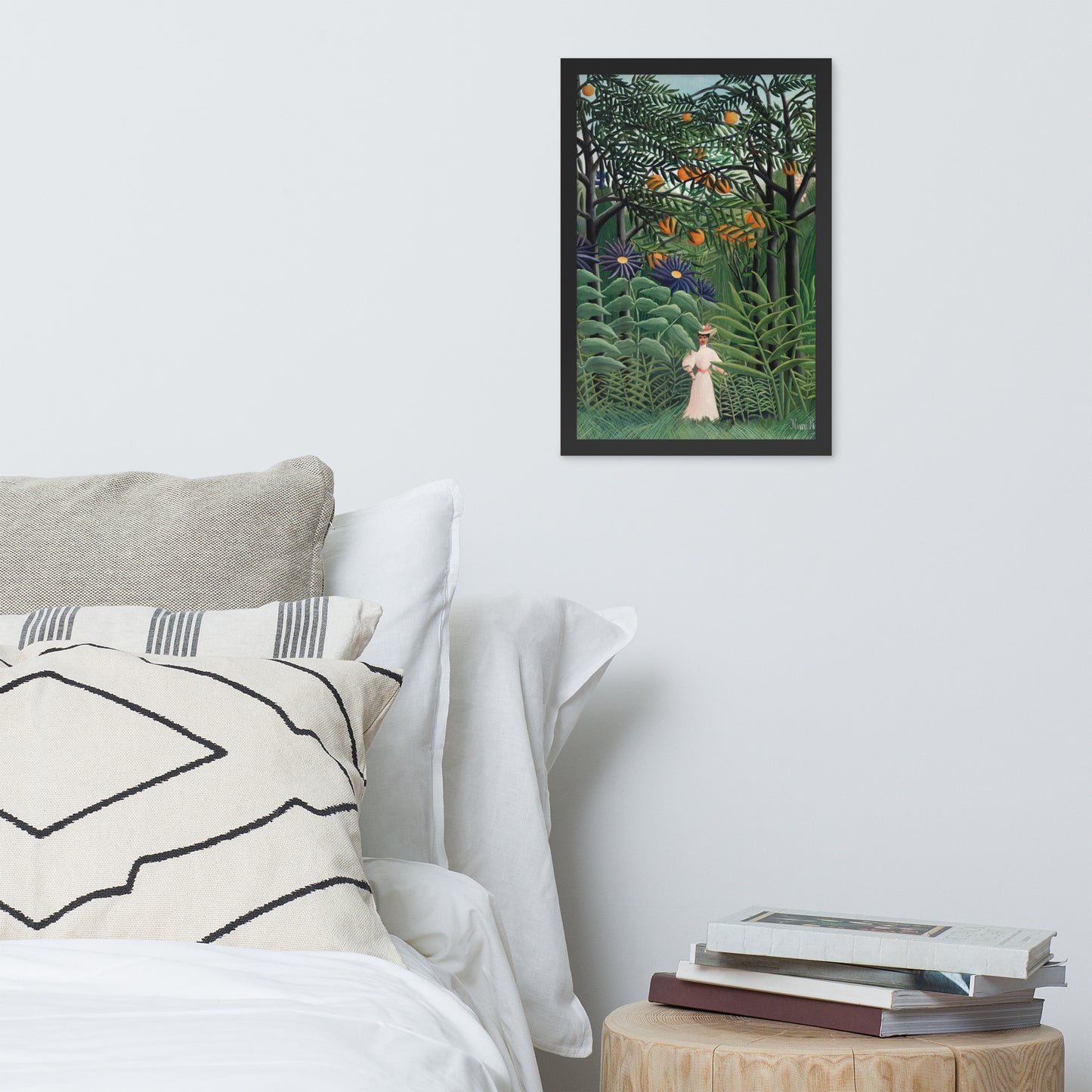 Woman Walking in an Exotic Forest by Henri Rousseau