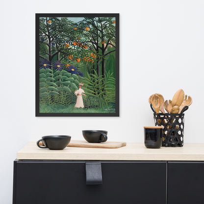 Woman Walking in an Exotic Forest by Henri Rousseau