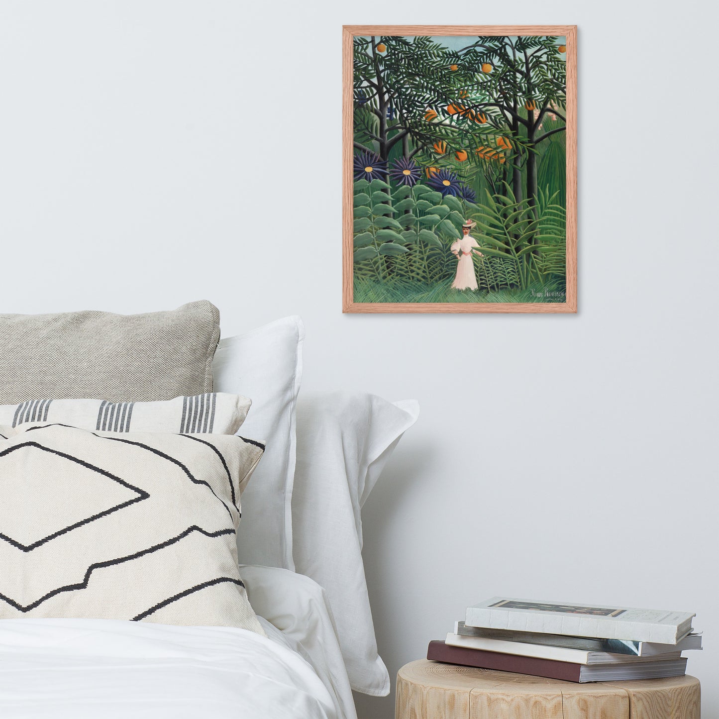 Woman Walking in an Exotic Forest by Henri Rousseau