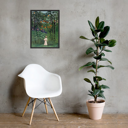 Woman Walking in an Exotic Forest by Henri Rousseau