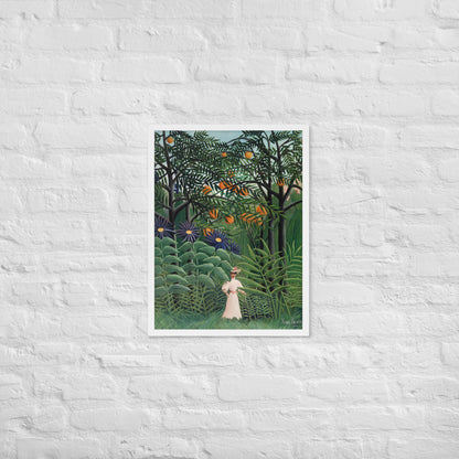 Woman Walking in an Exotic Forest by Henri Rousseau