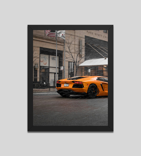 Yellow Aventador - Wall Art