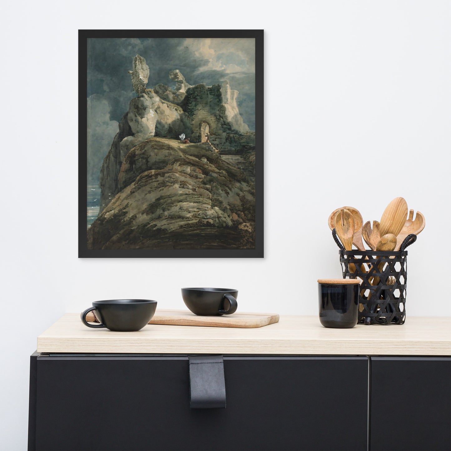 Bamburgh Castle Northumberland by Thomas Girtin