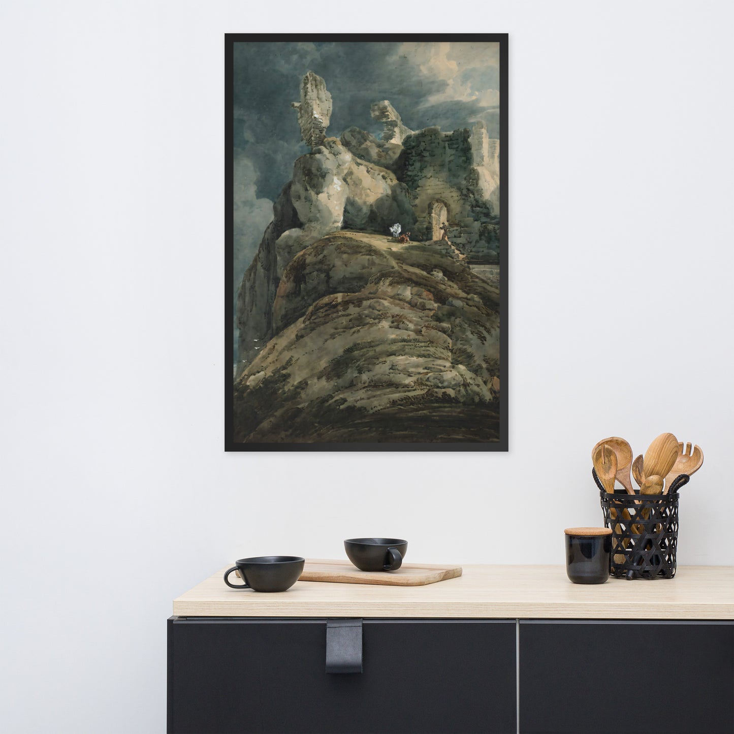 Bamburgh Castle Northumberland by Thomas Girtin