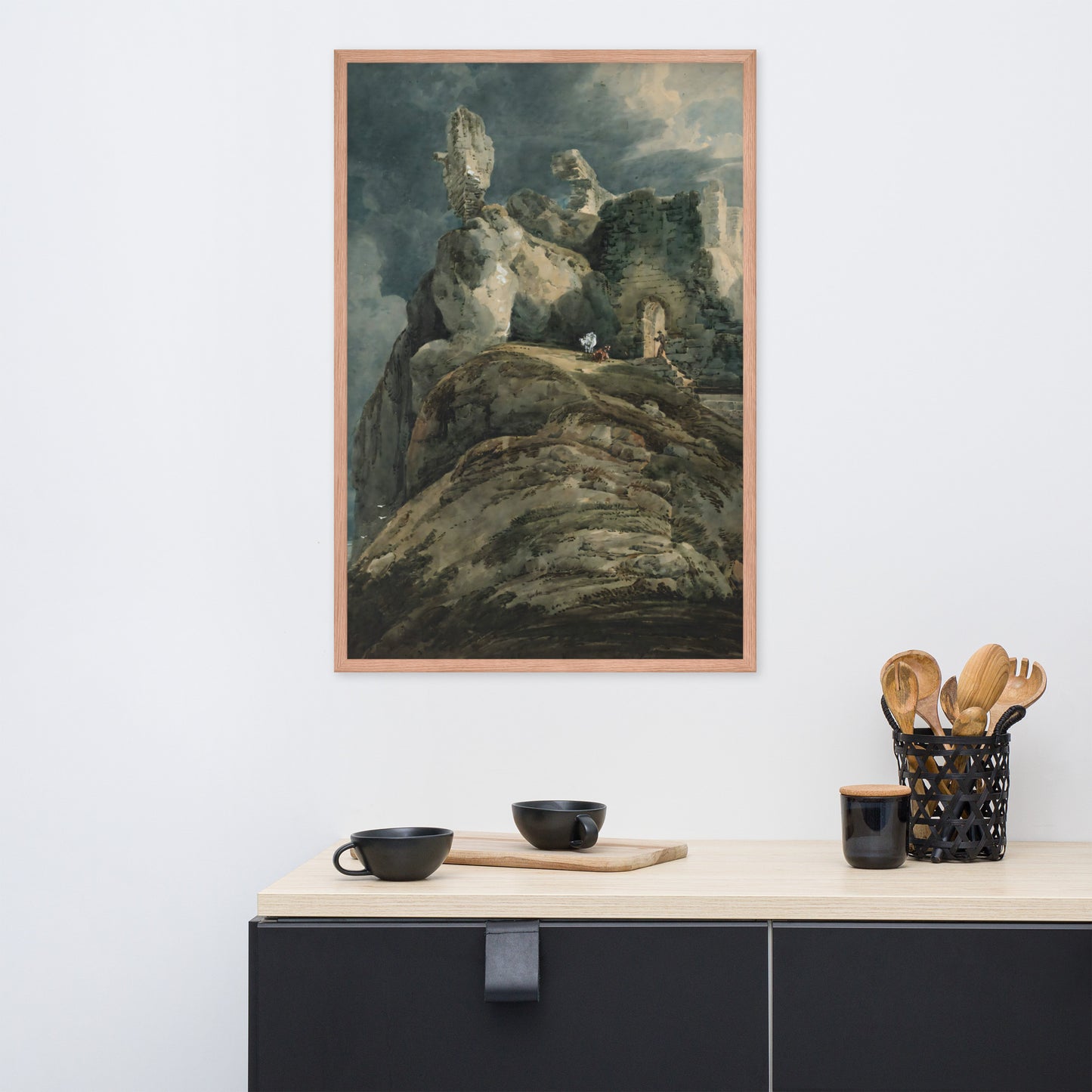 Bamburgh Castle Northumberland by Thomas Girtin