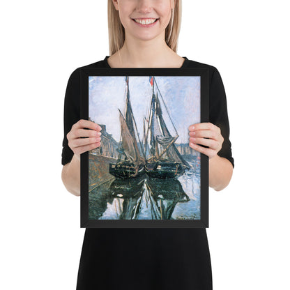 Fishing Boats at Honfleur by Claude Monet