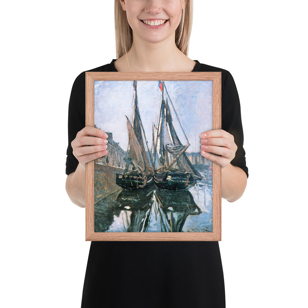 Fishing Boats at Honfleur by Claude Monet