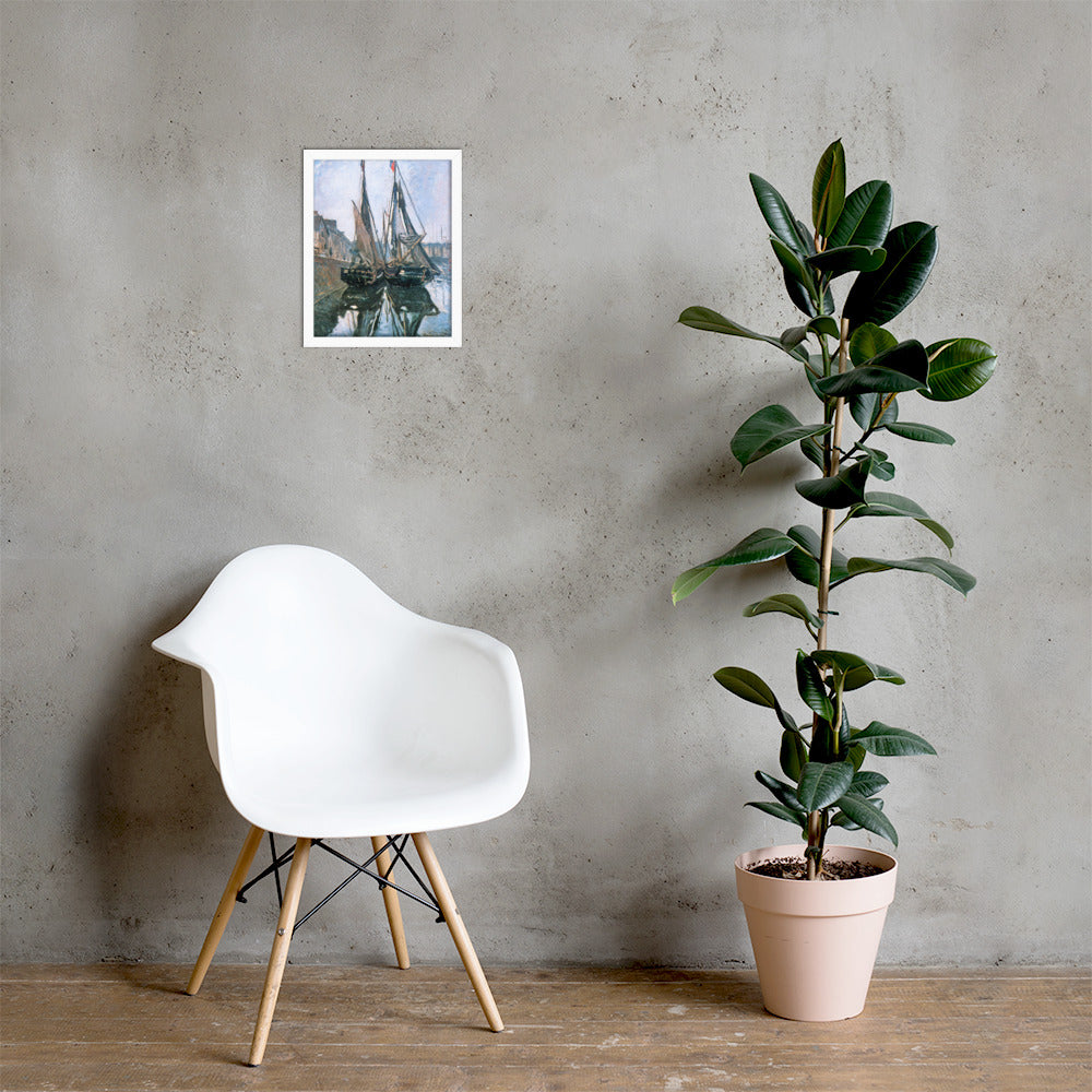 Fishing Boats at Honfleur by Claude Monet