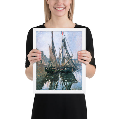 Fishing Boats at Honfleur by Claude Monet