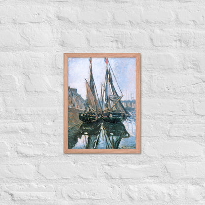 Fishing Boats at Honfleur by Claude Monet