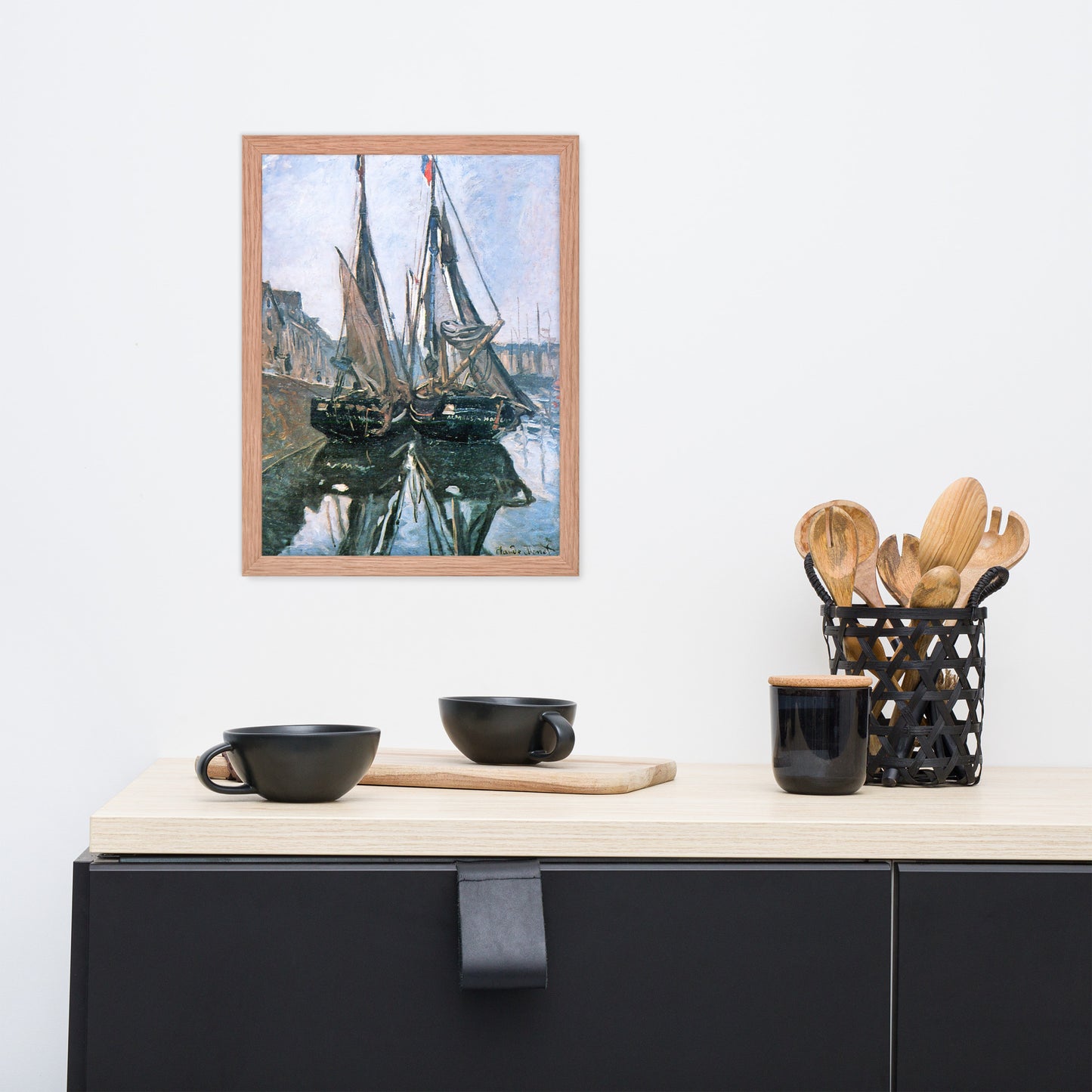 Fishing Boats at Honfleur by Claude Monet