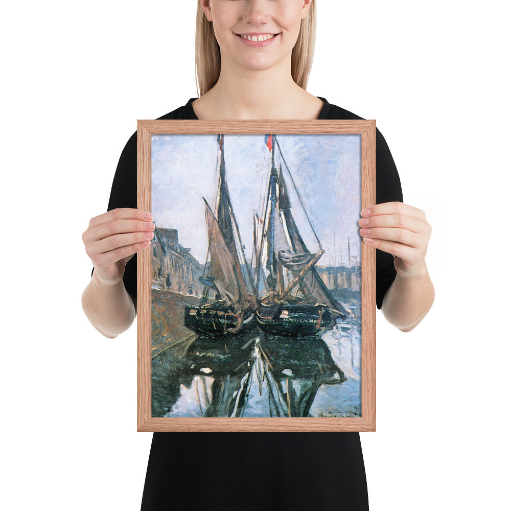 Fishing Boats at Honfleur by Claude Monet