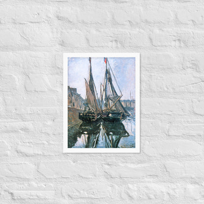 Fishing Boats at Honfleur by Claude Monet