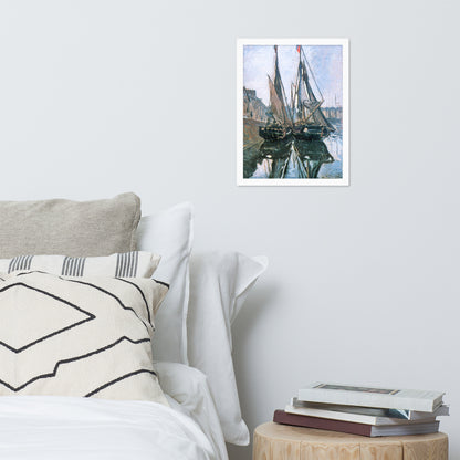 Fishing Boats at Honfleur by Claude Monet