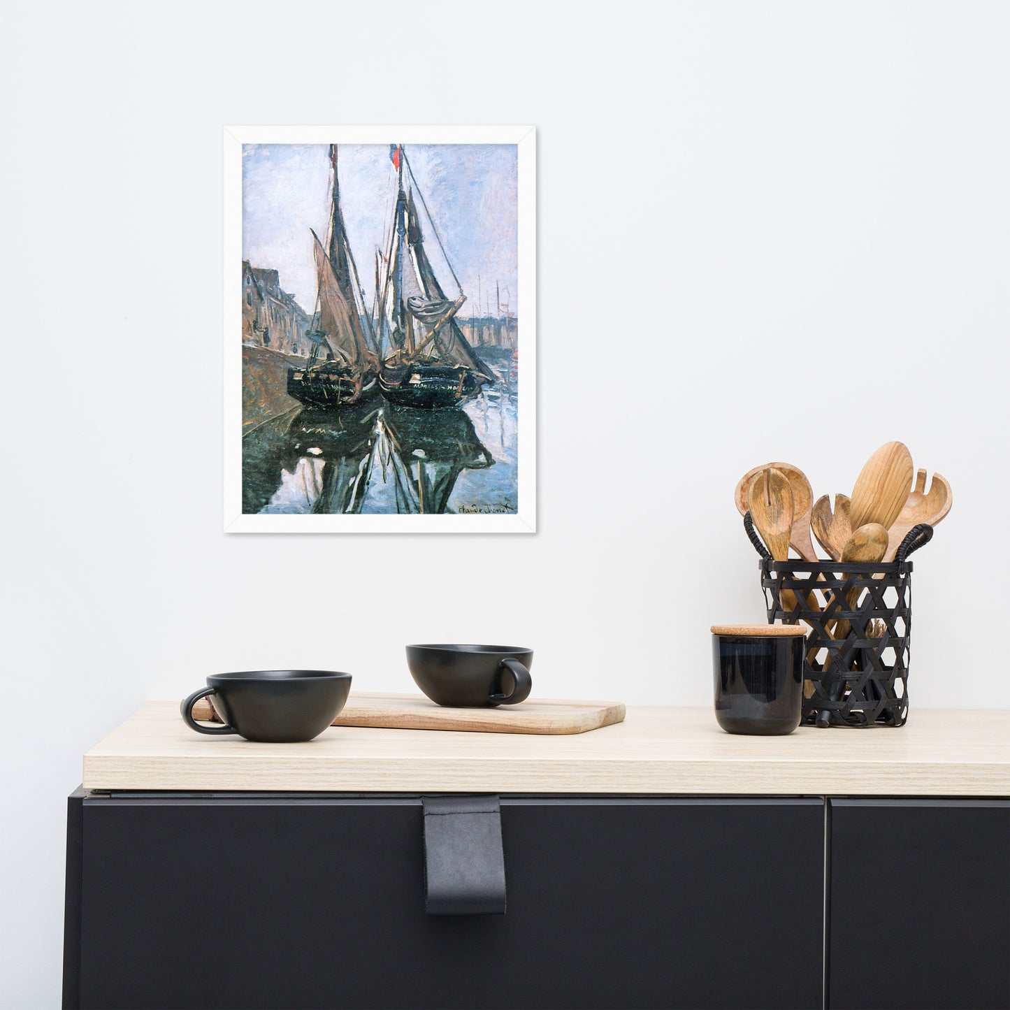 Fishing Boats at Honfleur by Claude Monet