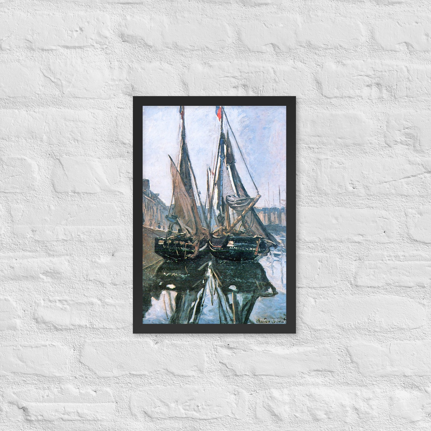 Fishing Boats at Honfleur by Claude Monet