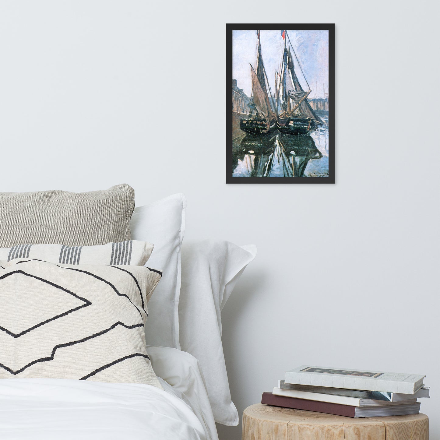 Fishing Boats at Honfleur by Claude Monet