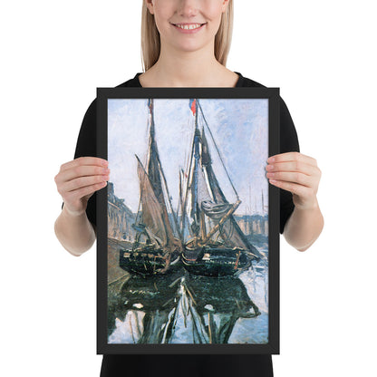 Fishing Boats at Honfleur by Claude Monet