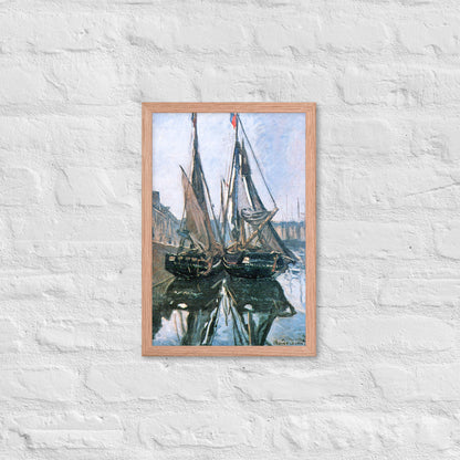 Fishing Boats at Honfleur by Claude Monet