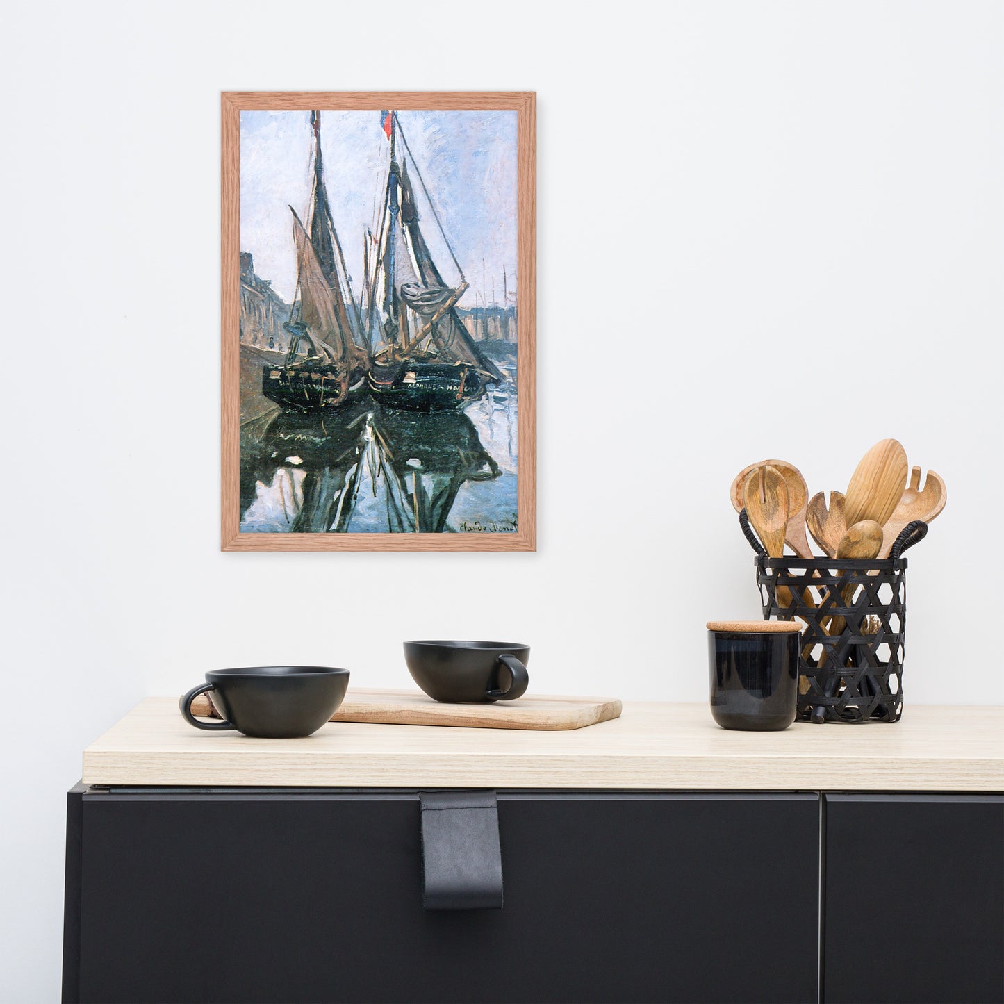 Fishing Boats at Honfleur by Claude Monet