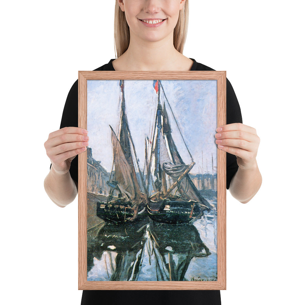 Fishing Boats at Honfleur by Claude Monet