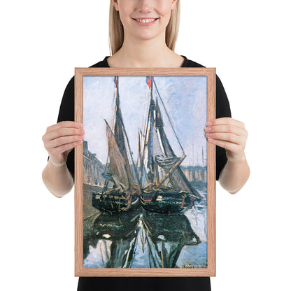 Fishing Boats at Honfleur by Claude Monet