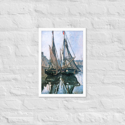 Fishing Boats at Honfleur by Claude Monet