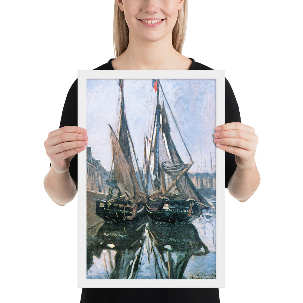 Fishing Boats at Honfleur by Claude Monet