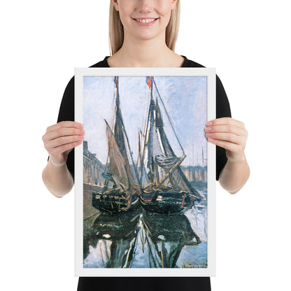 Fishing Boats at Honfleur by Claude Monet