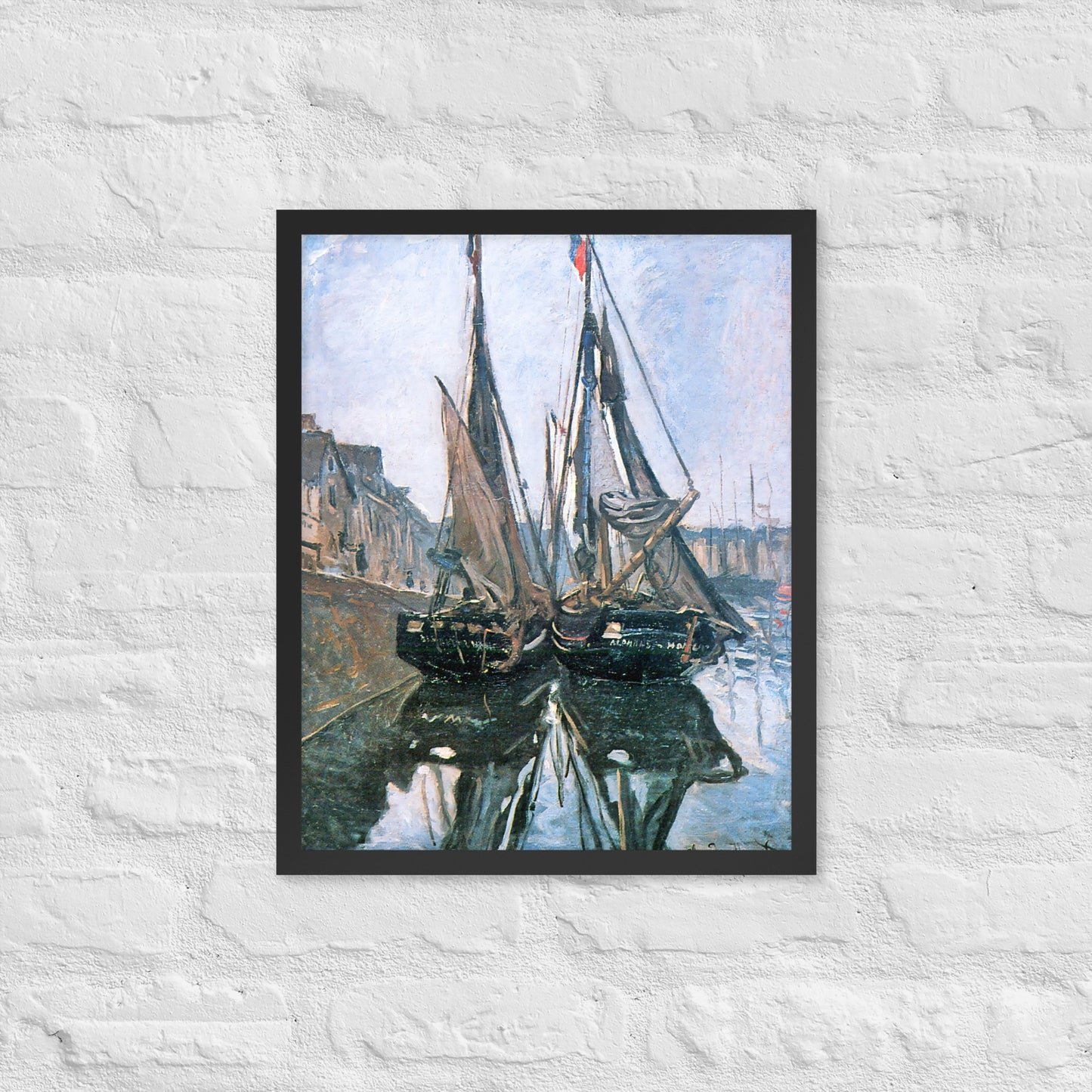 Fishing Boats at Honfleur by Claude Monet