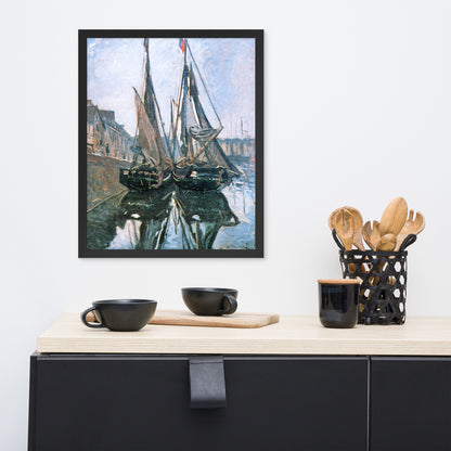 Fishing Boats at Honfleur by Claude Monet