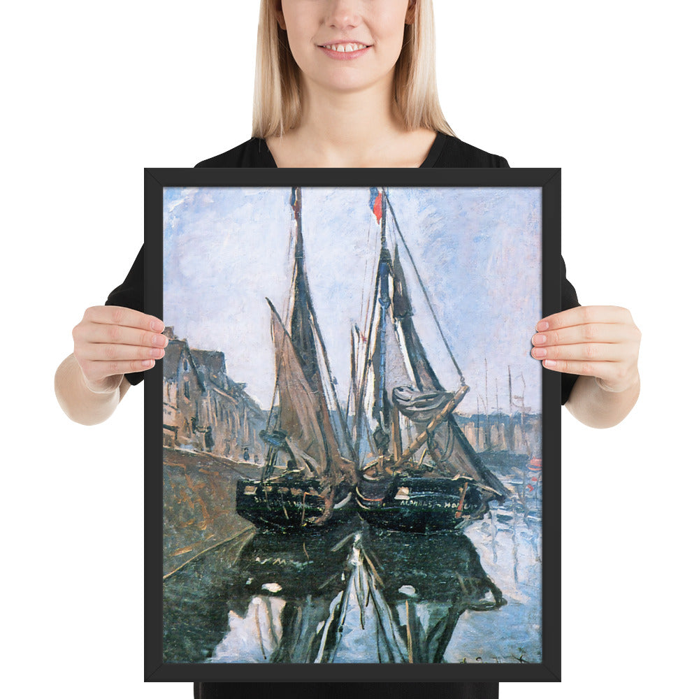 Fishing Boats at Honfleur by Claude Monet