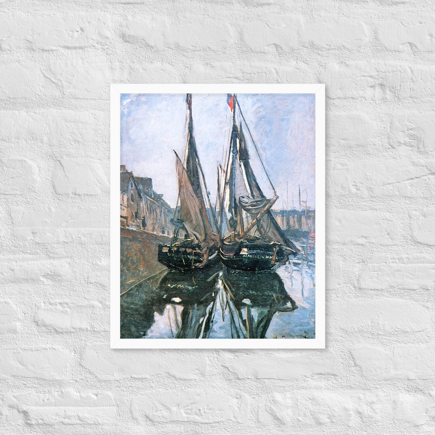 Fishing Boats at Honfleur by Claude Monet