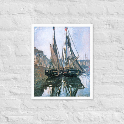 Fishing Boats at Honfleur by Claude Monet