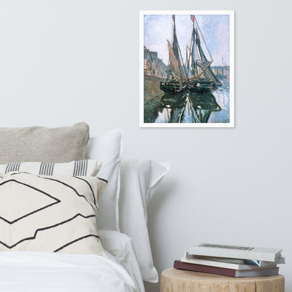 Fishing Boats at Honfleur by Claude Monet