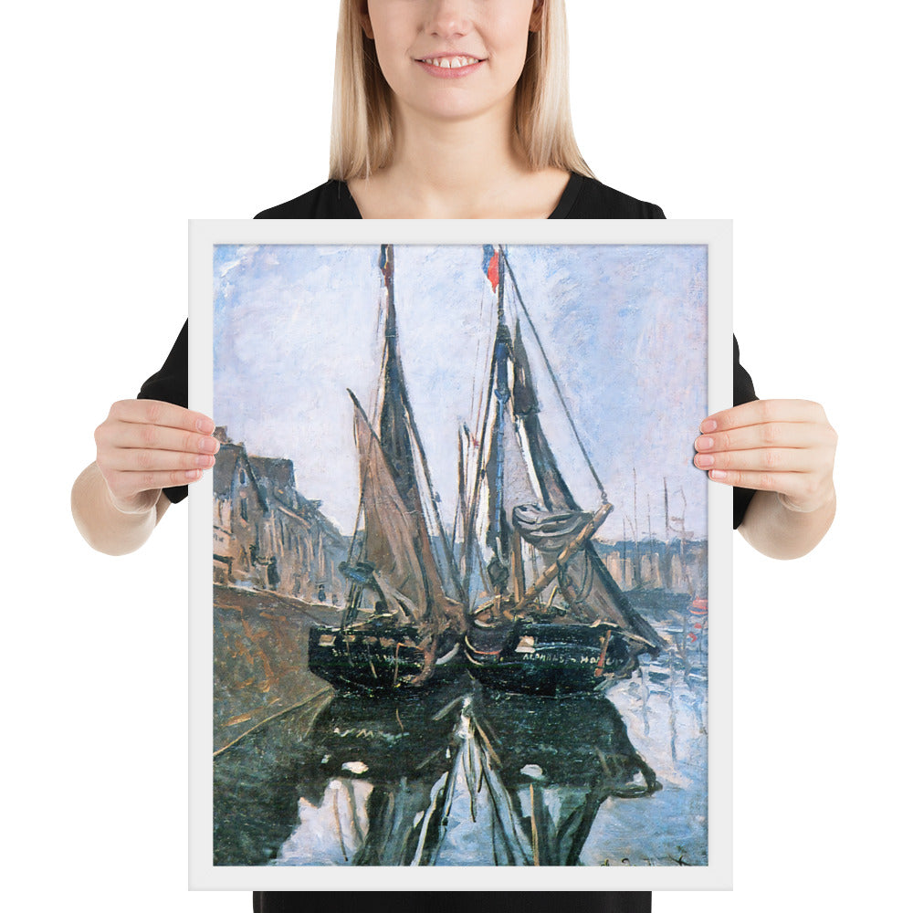 Fishing Boats at Honfleur by Claude Monet